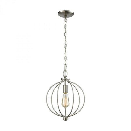 Thomas Williamsport 1-Light Pendant in Brushed Nickel CN15712